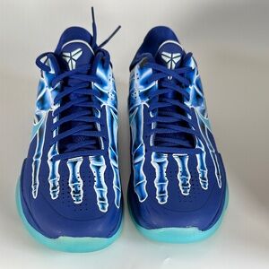 Nike Kobe Skeleton Blue white Basketball Shoe Low top lace up